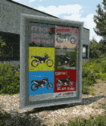 10 manifesti rotanti illuminati OUTDOOR. ora anche con il nuovo modello 200x140 : novità con FACILE SOSTITUZIONE DELLE RGAFICHE