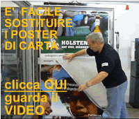 guarda il FILMATO : facile cambio dei manifesti pubblicitari