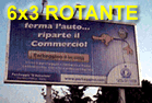 6x3 pubblicit&agrave; esterna linea XP rotante