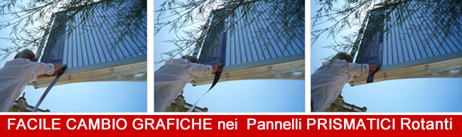 facile cambio affissioni rotanti