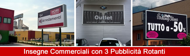 insegne commerciali rotor trivision