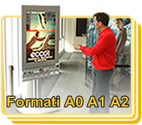 DISPLAY LUMINOSI MULTI-POSTER autoportanti e da parete:  piccoli e  medi formati