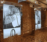 MultiPoster per allestimento show room: 10 immagini a scorrimento  su teli rotanti