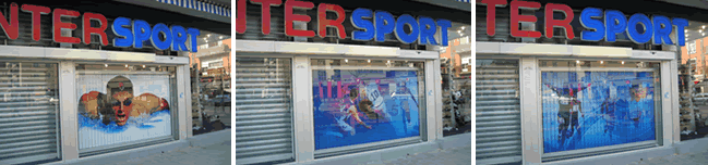 vetrine rotanti per negozi sport