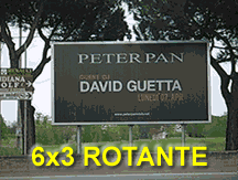 PUBBLICITA' ESTERNA ROTANTE 6X3