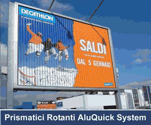 4x3 impianti rotor pubblicitari bifacciali