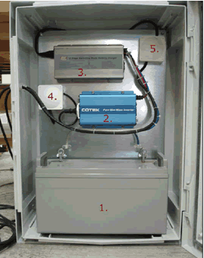 alimentazione motore con batteria